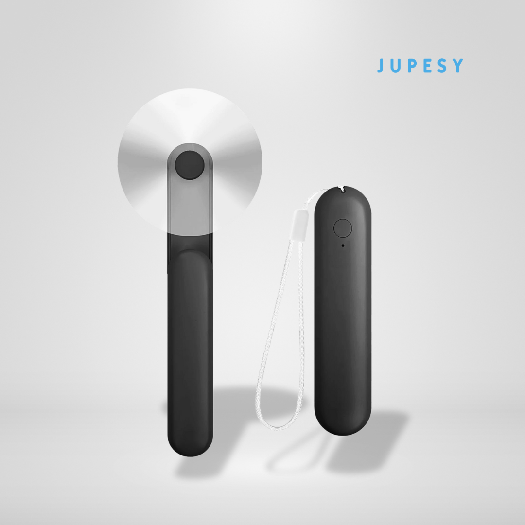 Sleek USB Rechargeable Handheld Mini Fan Fan & Power Bank