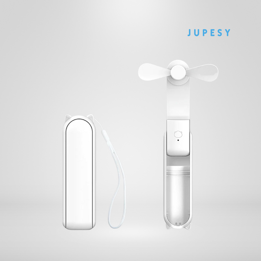 Portable Super Mini Handheld Fan – Foldable, USB Rechargeable & Power Bank in One