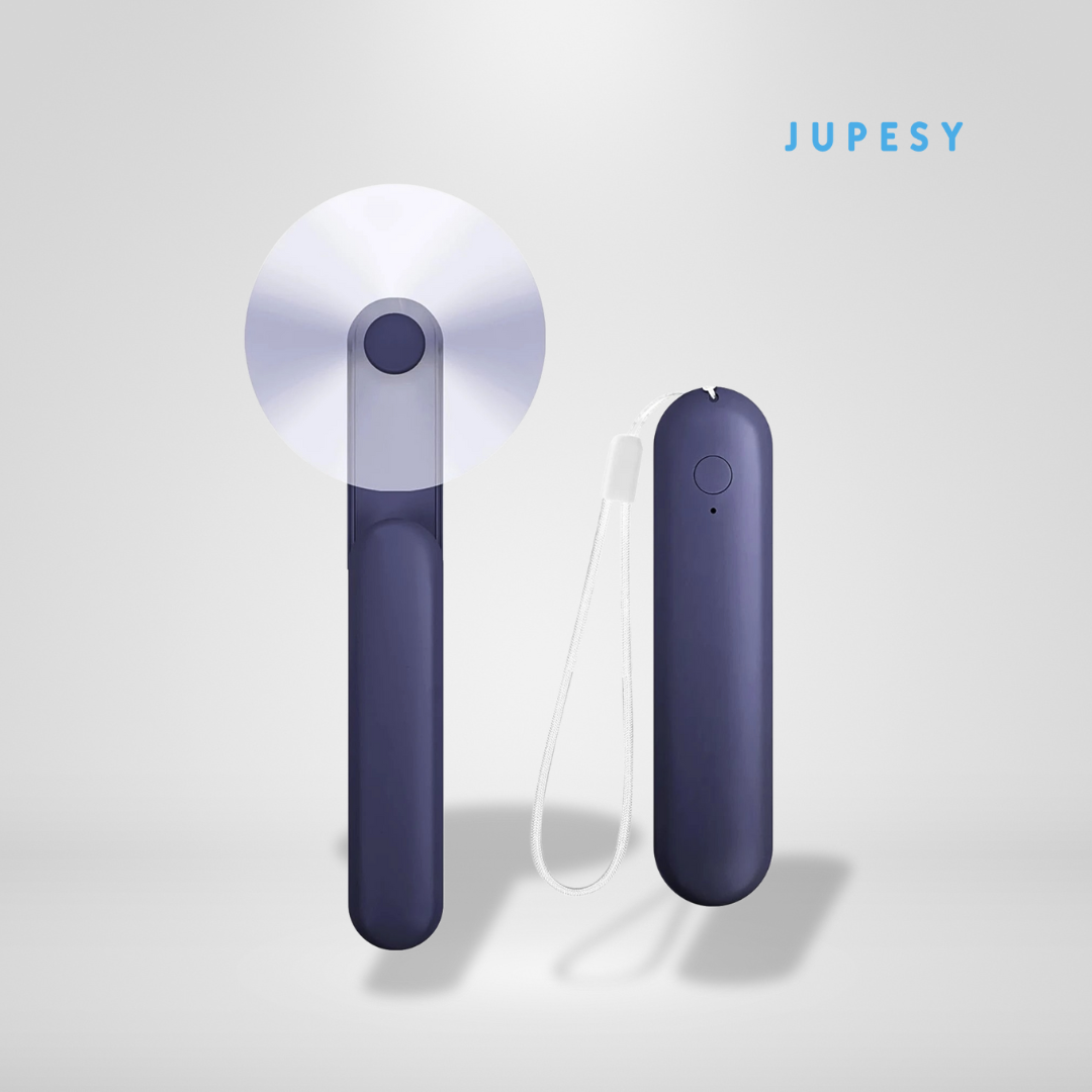 Sleek USB Rechargeable Handheld Mini Fan Fan & Power Bank