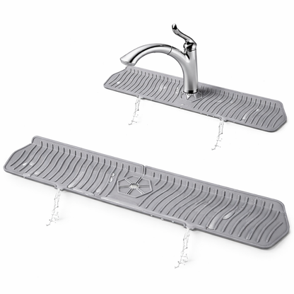 Silicone Faucet Splash Guard – Self-Draining Sink Mat for Kitchen & Bathroom