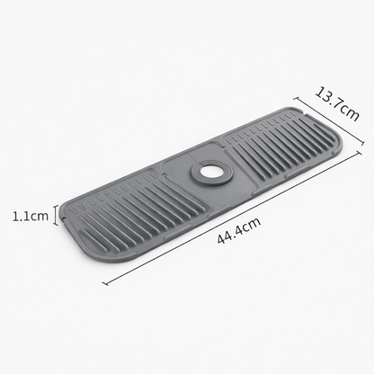 Silicone Faucet Splash Guard – Self-Draining Sink Mat for Kitchen & Bathroom
