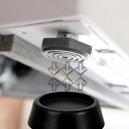 Anti-Vibration Washer Pads – Non-Slip Washing Machine & Dryer Feet Stabilizer (4 Pack)