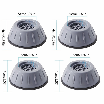 Anti-Vibration Washer Pads – Non-Slip Washing Machine & Dryer Feet Stabilizer (4 Pack)