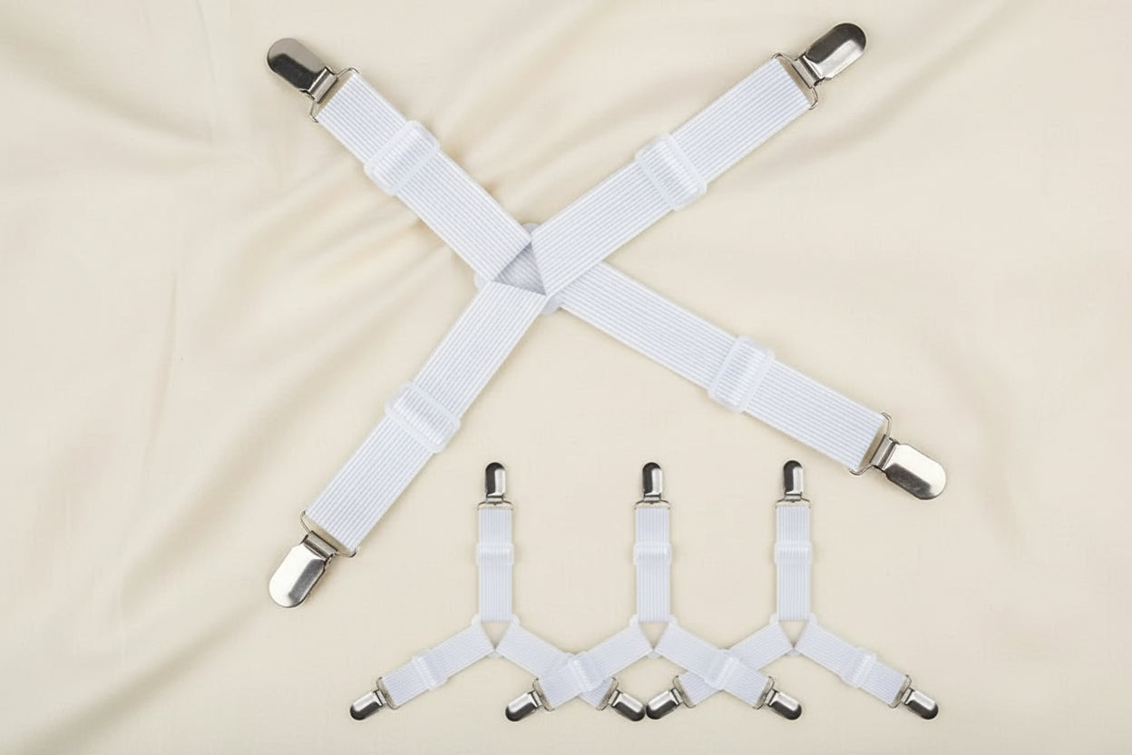 Bed Sheet Straps & Clips – Adjustable Sheet Holders