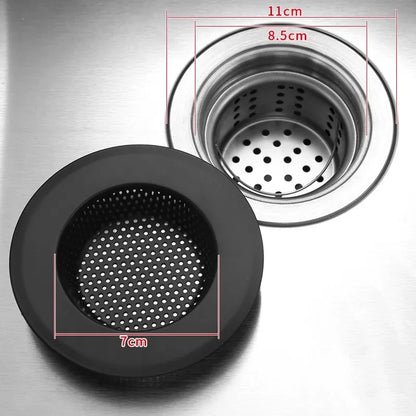 3-in-1 Kitchen Sink Strainer & Pop-Up Drain Stopper – Stainless Steel Anti-Clog Filter Basket