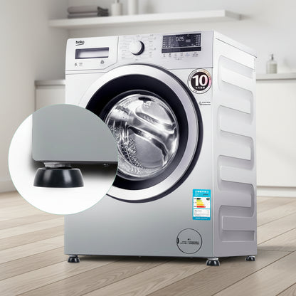 washing machine anti vibration pads installed under washer legs