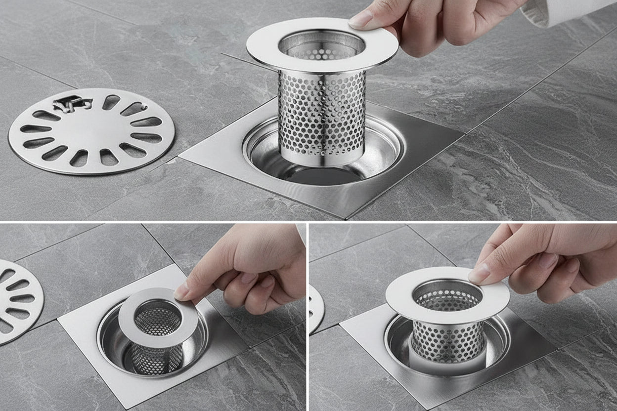 floor drain hair catcher stainless steel