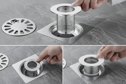 floor drain hair catcher stainless steel