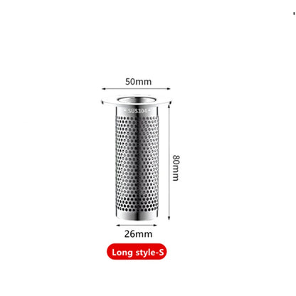Stainless Steel Drain Hair Catcher – Anti-Clog Sink & Shower Filter
