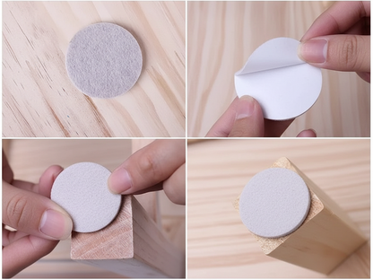 Step-by-step guide on using adhesive patches with text instructions.