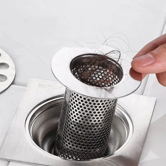shower drain hair catcher mesh basket