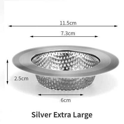 3-in-1 Kitchen Sink Strainer & Pop-Up Drain Stopper – Stainless Steel Anti-Clog Filter Basket