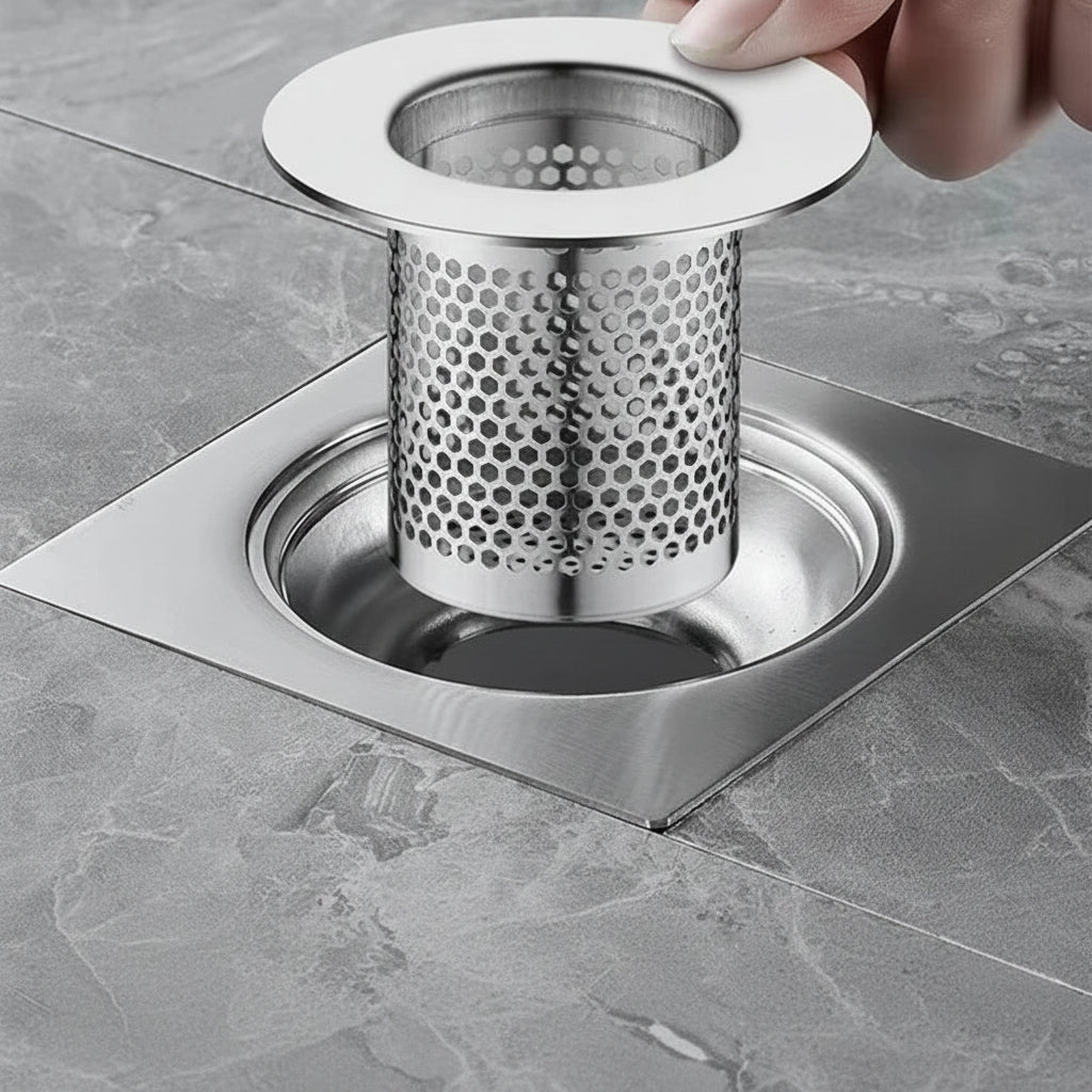sink drain strainer anti clog stainless steel