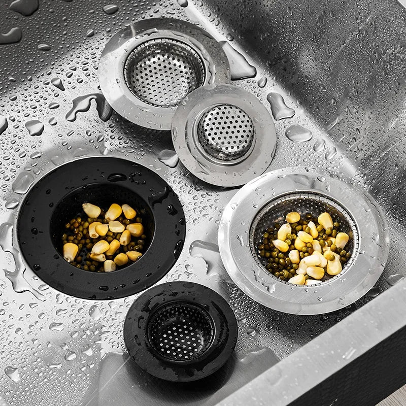 3-in-1 Kitchen Sink Strainer & Pop-Up Drain Stopper – Stainless Steel Anti-Clog Filter Basket