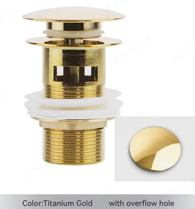 Modern Pop-Up Sink Drain Stopper – Anti-Clog Bathroom Upgrade (Universal Fit)