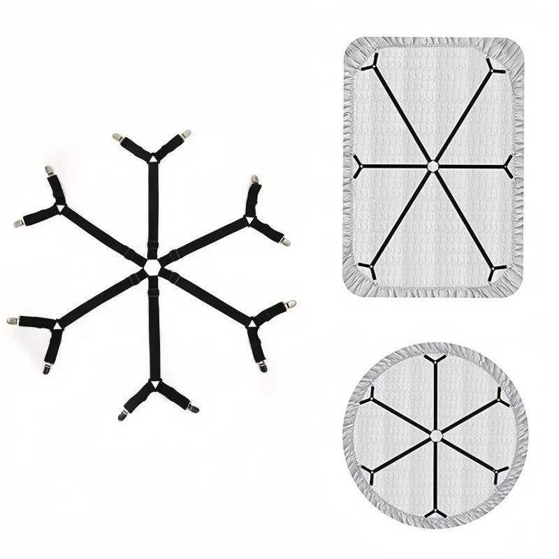 Bed Sheet Straps & Clips – Adjustable Sheet Holders