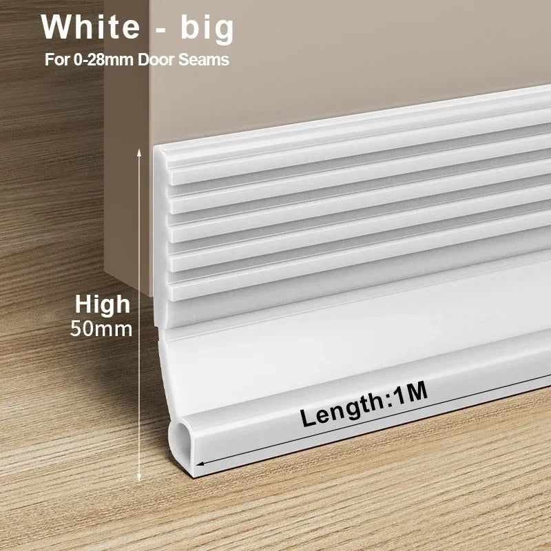 Door Draft Stopper Seal – Adjustable Under Door Draft Guard for Dust, Noise & Cold Air